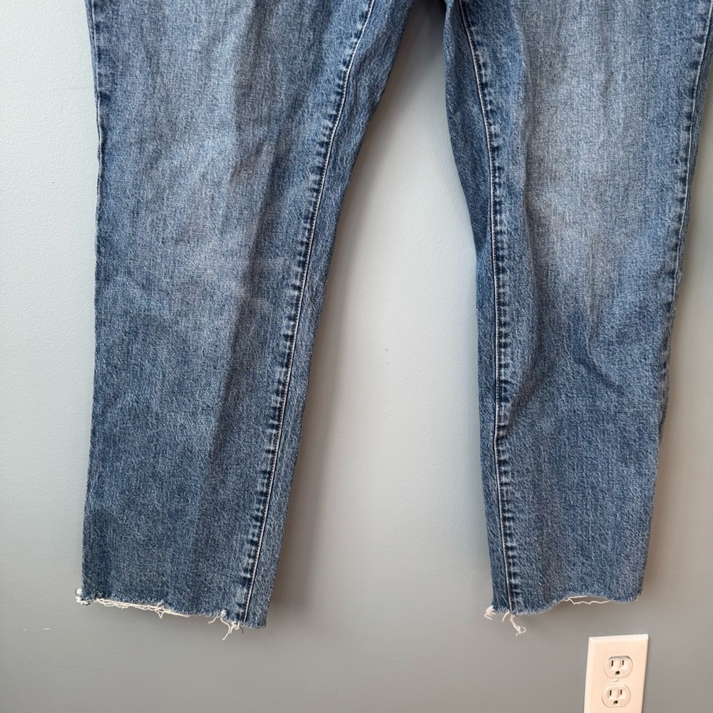 JAG Jeans High Rise Straight Ankle Jeans Raw Hem Denim. Women’s 18W (37x28) - Picture 5 of 11